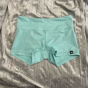 WOD Bottom Teal Shimmer Shorts